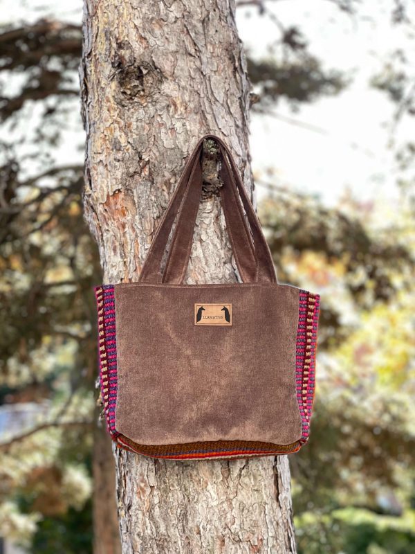 bolso shopper marron chocolate